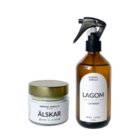 Kit Combo Vela Aromática e Aromatizador de Ambiente de Lavanda