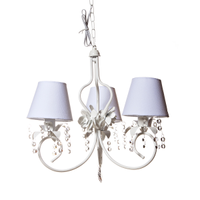 Lustre 3L Imperial Branco Quarto Bebê Infantil Menina Menino