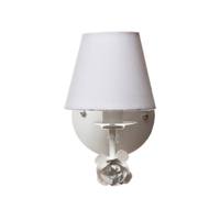 Arandela 1 Lâmpada Flor Branca Quarto Bebê Infantil - Bivolt