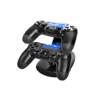 Dock Station Duplo Para Controle Ps4 Base Carregadora