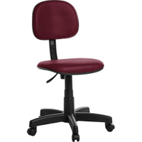 Cadeira Escritorio Giratoria Secretaria J Serrano Preto - Vermelho