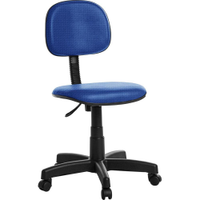Cadeira Escritorio Giratoria Secretaria J Serrano Preto - Azul Claro