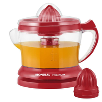 Espremedor de Frutas Mondial E-23 Com Cone Extra e Jarra 1,25 Litros Vermelho - 110V