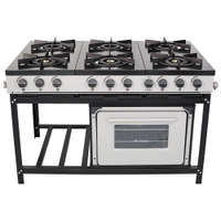 Fogão Industrial Venâncio 6 Bocas Com Forno Br6bf