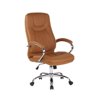 Cadeira Office Lyon Rivatti Marrom - Marrom