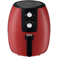 Fritadeira AirFryer Elétrica Sem Óleo Panela 3,6 Litros 1400W Timer Vermelha Agratto Supremma Fesv - 110V