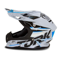 Capacete Protork Cross Fast 788 Skull Azul 60 - 60