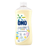 Lava-Roupas Líquido Omo Roupas Finas E Delicadas Bebê 900ml