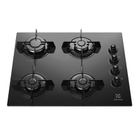 Cooktop a Gás Electrolux Mesa de Vidro com 04 Bocas Preto - KE4GP - Bivolt