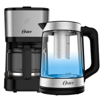 Kit Chaleira Elétrica Oster Tea e Cafeteira Inox Compacta - 110V