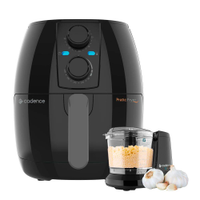 Kit Black Cadence Fritadeira Pratic Fryer 3L e Miniprocessador - 110V