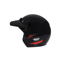Capacete Taurus 10021733 Wind Tecno Preto/Vermelho Tam. 56 - 56