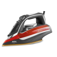 Ferro a Vapor Philco Titanium Ceramic Cinza e Vermelho PFV3200V 220 Volts - 220V