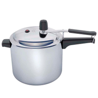 Panela De Pressão 4,5L Alumínio Polido Alto Brilho Panelux - Preto