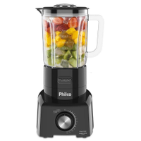 Liquidificador Philco PLQ1350, Copo de Vidro, 12 Velocidades + Pulsar, 1200W, Preto - 220V