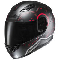 Capacete Hjc Cs 15 Safa Preto Com Vermelho 60 - 60