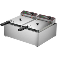 Fritadeira Elétrica Profissional Metalcubas 2 Cubas 10L 220V - 220V