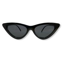 Óculos De Sol Retrô Gatinho Proteção Uv Preto Blogueira Moda - Preto - 15
