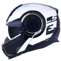 Capacete Ls2 Scope Ff902 Arch Branco Titanium Escamoteável - 64