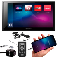 Multimídia Pioneer DMH-A348BT Bluetooth Espelhamento Android IOS + Câmera de Ré