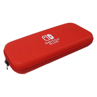 Case Nintendo Switch Oled Bolsa Estojo Proteção Viagem - Cor: Vermelha