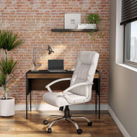 Cadeira de escritório presidente giratória home plus branca - Branco