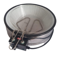 Fritadeira Elétrica Redonda 7L Esmaltada 220V Chalote One - 220V