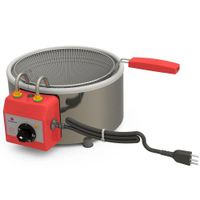 Tacho Fritador Elétrico Progás Aço Inox Escovado com Cesto 3 Litros 127V PR-310E - 110V