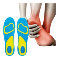 Palmilha Ortopédica Gel Silicone Anti Impacto Conforto Pés Sem Dor