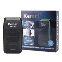 Maquininha Barbear Kemei Km-1102 Recarregável Portátil 3W