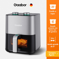 Fritadeira Elétrica Sem Óleo 4L Air Fryer Gaabor Analógica com Visor - 110V