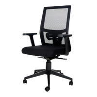 Cadeira de Escritório Diretor Executiva Flex Mesh Waw Design Base Giratória Braço e Altura Ajustável - Preto