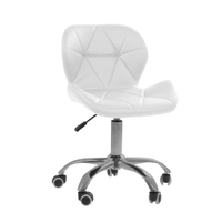 Cadeira Office Eiffel Slim Ajustável Base Giratória - Branco - Branco