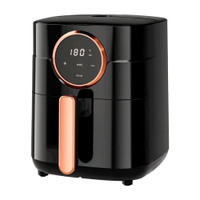 Fritadeira Elétrica Gaabor 4,5L Digital Touch 127V Preta - 110V