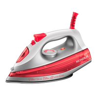 Ferro de Passar Roupa a Vapor Mondial FVN-01-O 1200W Branco e Coral - 220V