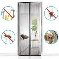 Cortina Magnética Tela Mosquiteira Fechamento Automático Anti-Mosquito Inseto Pernilongo Mosca 100x210cm - 110V
