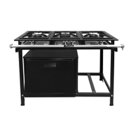 Fogão Industrial 3 Bocas com Forno Baixa Pressão - Fundiferro