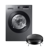 Kit Lava E Seca Wd11M Inverter Inox 11/7Kg 110V E Aspirador Robô 2 Em 1 Com Wi-Fi Vr5000 - 110V