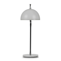 Abajur 7615 prata-13x46 cm-1L-Soq G9 max 40w-bivolt