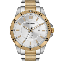 Relógio Seculus Masculino Long Life 44203GPSVBA3