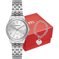 Kit Relógio Mondaine Feminino com Pulseira 32608L0MKNE2K3