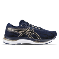 Tênis ASICS GEL-Hypersonic 5 - Feminino - Azul/Dourado