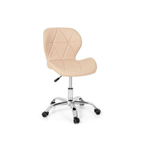 Cadeira Office Eiffel Slim Base Giratória - Nude - Bege