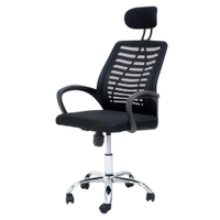 Cadeira de Escritório Presidente Ribs TGT Tela Mesh com Relax - WAW Design - Preto