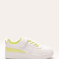 Tênis cano baixo com velcro casual ace verde claro
