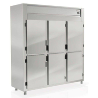 Refrigerador - Geladeira Comercial Em Inox GREP-6P AI Com 6 Portas Gelopar 220v - 220V