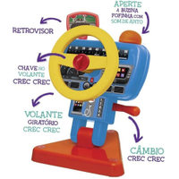 Volante Infantil Bi-Bi Fom-Fom com Sons Didatico Elka 1181