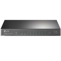 Switch 10 Portas TP-Link - 8 portas Gigabit PoE - 1 porta SFP - TL-SG1210P