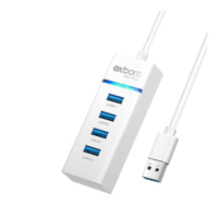 Hub Cabo Usb 3.0 Extensor 4 Portas Hd Pen Drive Exbom UH-30A