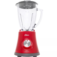 Liquidificador Oster Super Chef RR8 Vermelho com Copo de Vidro 750W e 8 Velocidades - 110V